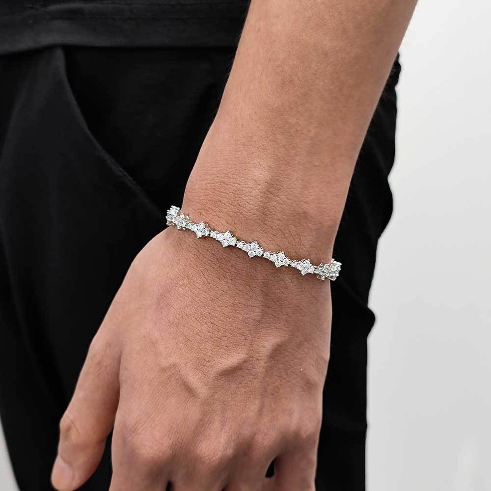 6.5mm S925 Moissanite Featured Tennis Bracelet