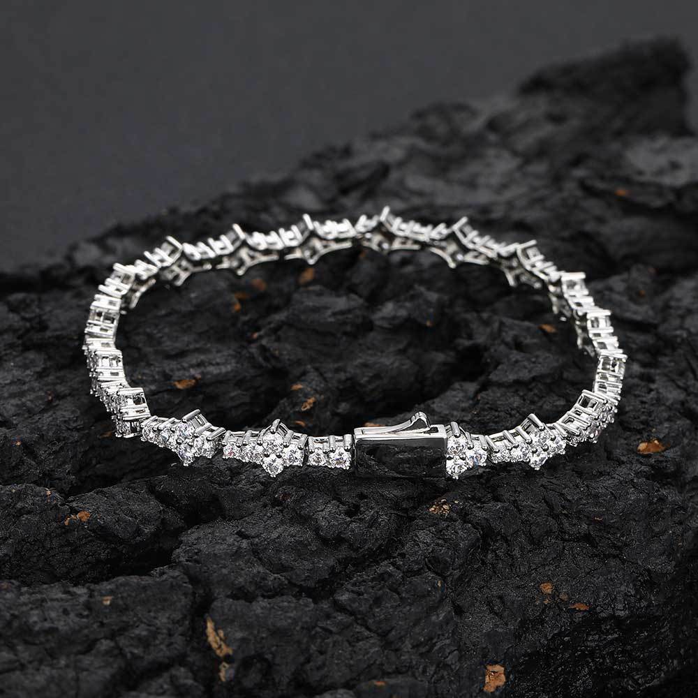 6.5mm S925 Moissanite Featured Tennis Bracelet