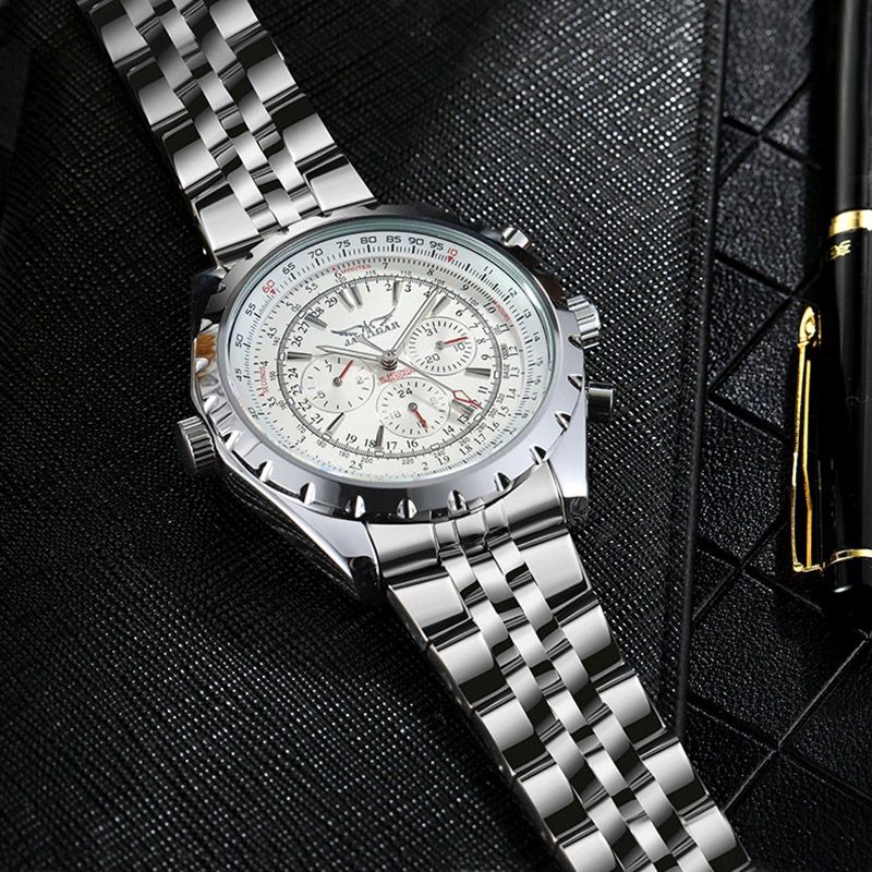 Military Stainless Steel Automatic Mechanical Sport Watch for Men