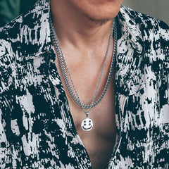 $69 Get Double Layer Necklace-Cuban Chain and Pendant