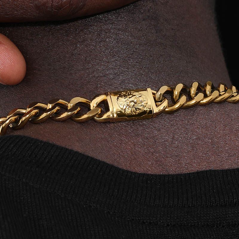 10mm Lion Buckle Cuban Chain