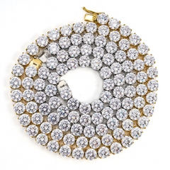 10mm Moissanite Classic Tennis Chain