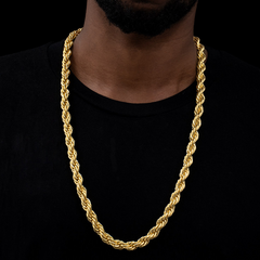 10mm Hip Hop Fashion Twist Necklace