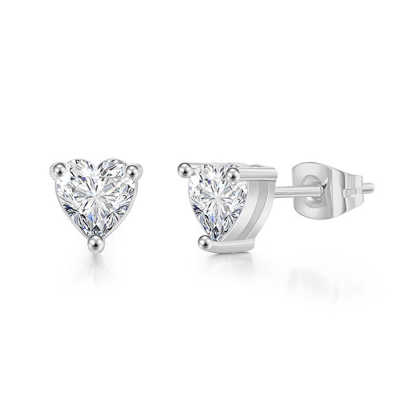 3-Prong Heart-shape Earrings