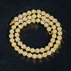 8mm Hexagon Tennis Chain