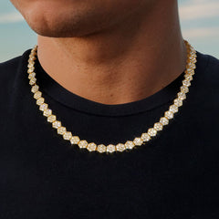 8mm Hexagon Tennis Chain