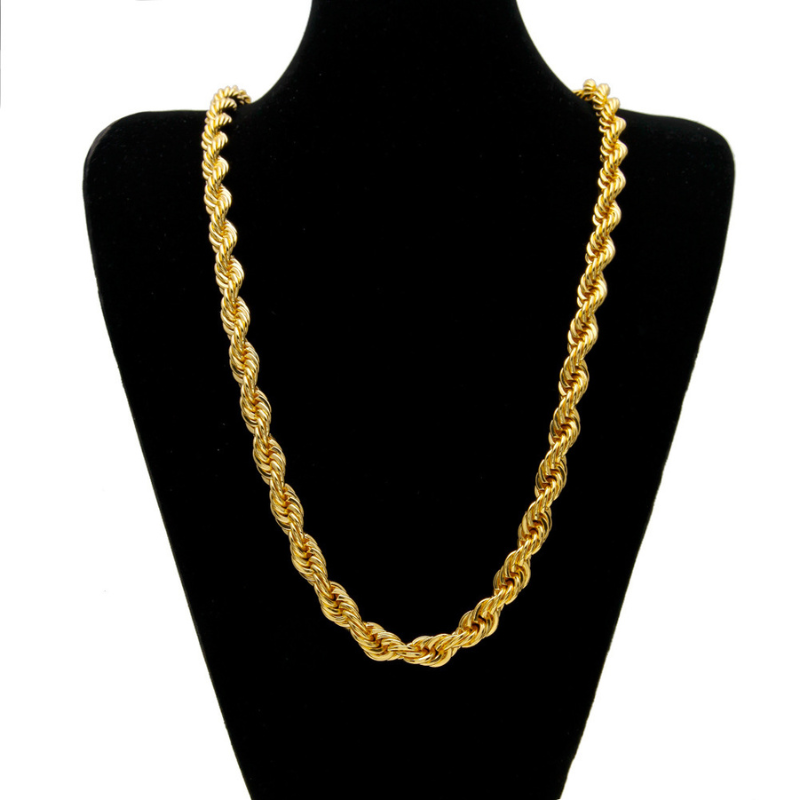 10mm Hip Hop Fashion Twist Necklace