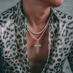 $69 Get Double Layer Necklace-Cuban Chain and Pendant