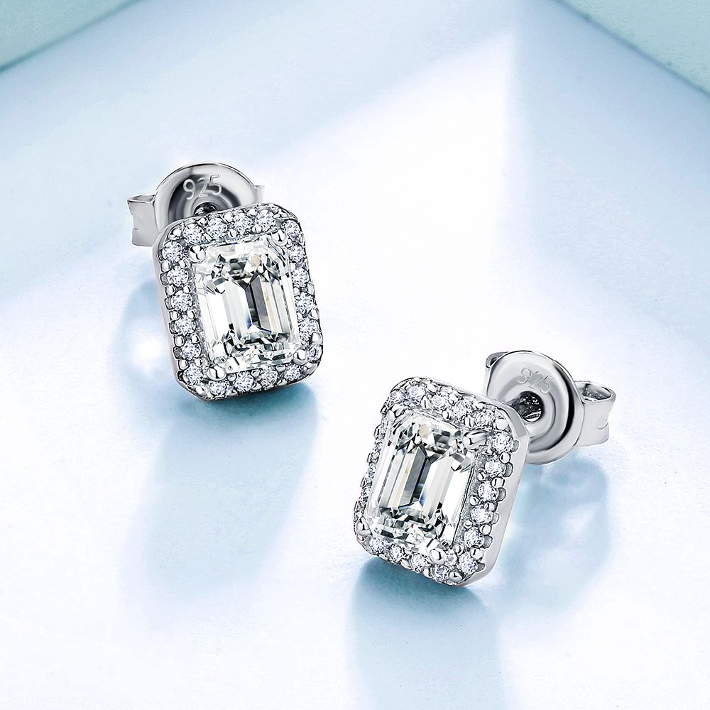 0.5 Carats *2 VVS1 Moissanite Stud Earrings