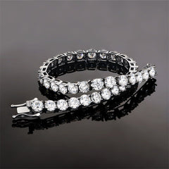 5mm S925 Silver Ice Tennis Bracelet