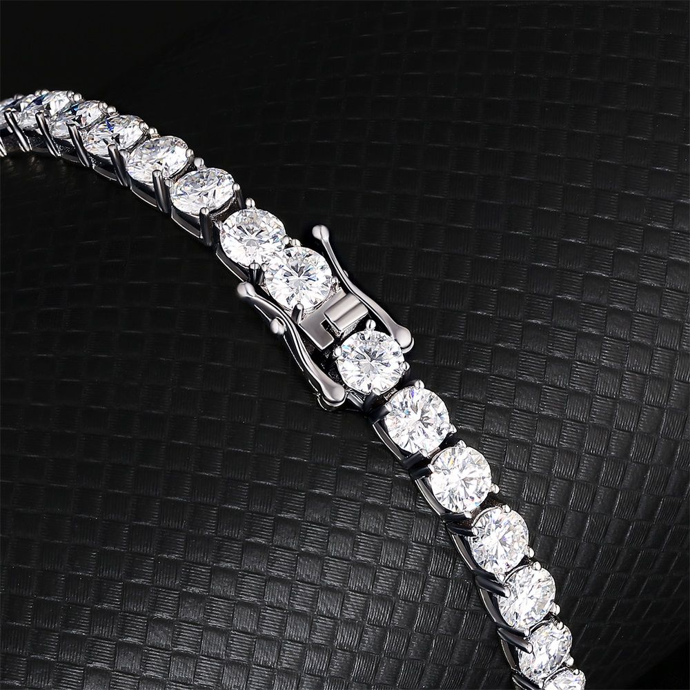 5mm S925 Silver Ice Tennis Bracelet