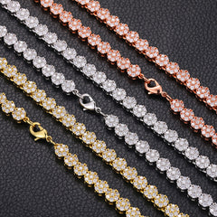 8mm Moissanite Hip Hop Delicate Plum Tennis Chain