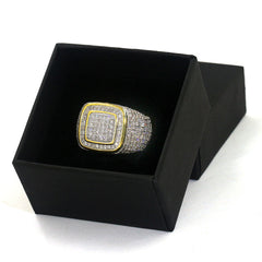 Ice Round Cut Men's Ring