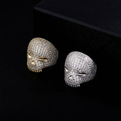 Ice Skull Round Cut Ring