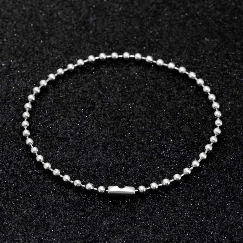 3mm Steel Bead Bracelet in Gold