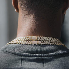 12mm Miami Diamond  Cuban Chain - Gold