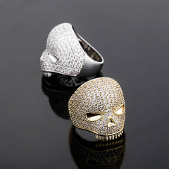 Ice Skull Round Cut Ring