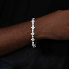 10mm S925 Moissanite Cross Tennis Bracelet