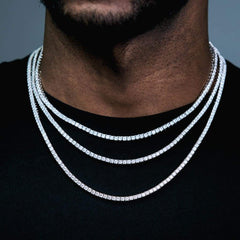 4mm Diamond Miami Cuban Link Chain Tennis Chain