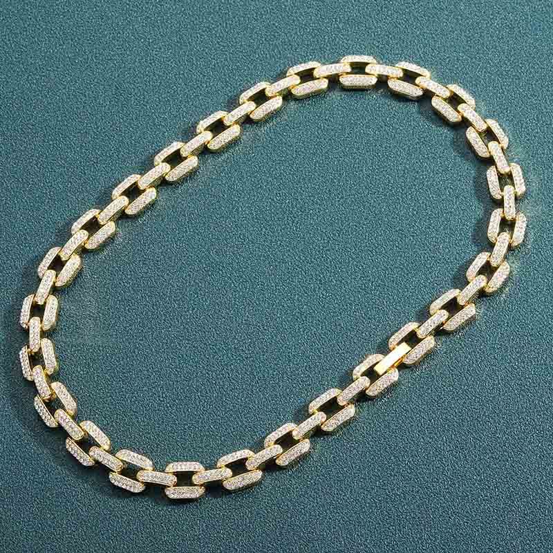 12mm Iced Rectangle Chain