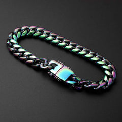 10mm Rainbow Miami Cuban Bracelet