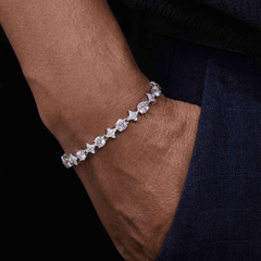 6mm S925 Moissanite Star Tennis Bracelet