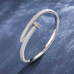 4mm S925 Moissanite Nail Bangle